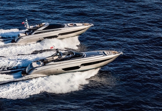 Two Formula 1 motor yachts  
