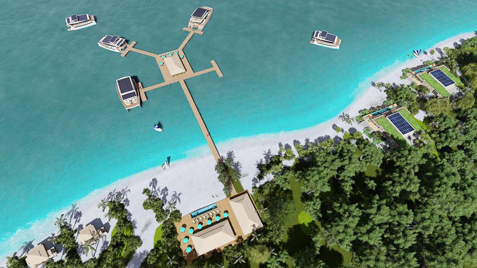 New floating villas concept